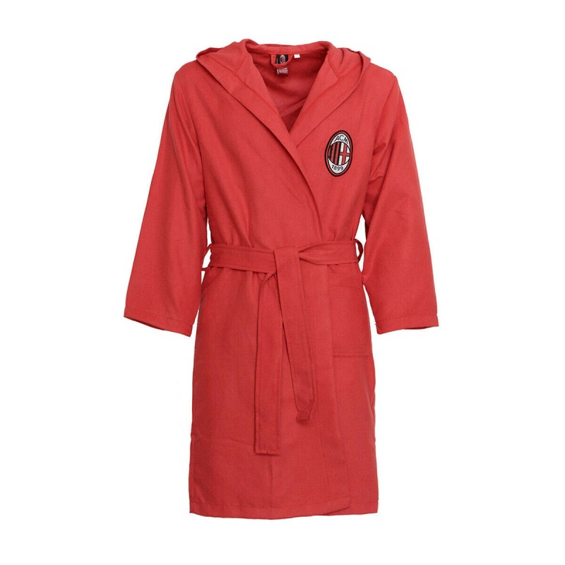 AC MILAN SPONGE BATHROBE RED/BLACK NOVIA - 1