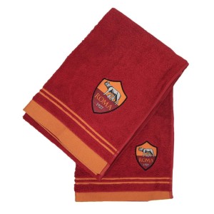 AS ROMA SET ASCIUGAMANO ROSSO NOVIA - 1