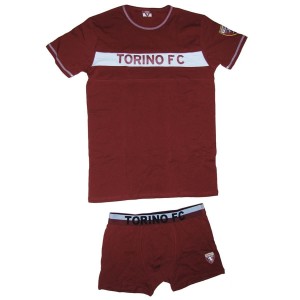 COMPLETO INTIMO GIROCOLLO/BOXER BORDEAUX BAMBINO TORINO FC AMISTAD - 1