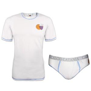 COMPLETO INTIMO BIANCO CON SLIP UOMO CATANIA AMISTAD - 1