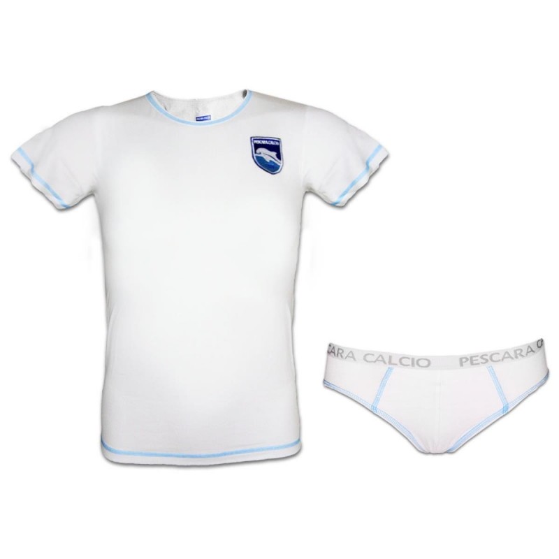 COMPLETO INTIMO BIANCO CON SLIP BAMBINO PESCARA AMISTAD - 1