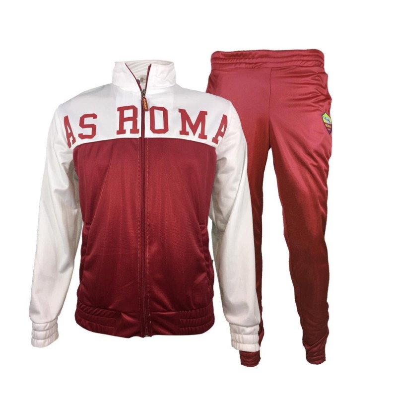 AS ROMA ACETATE WHITE AND RED TRACKSUIT KID AMISTAD - 1