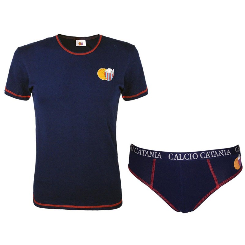 COMPLETO INTIMO BLU CON SLIP JUNIOR CATANIA AMISTAD - 1