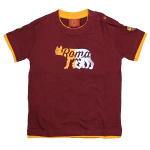 AS ROMA BORDEAUX INFANT WOLF T-SHIRT AMISTAD - 1