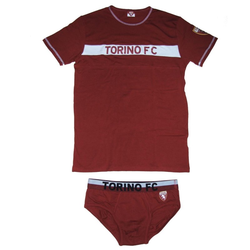 BORDEAUX UNDERWEAR COMPLETE CREW NECK/BRIEFS TORINO FC KIDS AMISTAD - 1