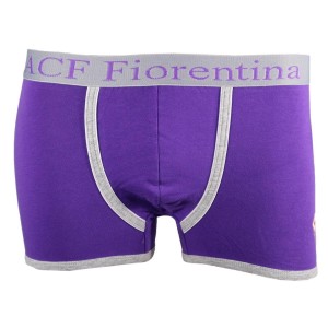 BOXER VIOLA CON ELASTICO GRIGIO BAMBINO FIORENTINA AMISTAD - 1