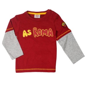 AS ROMA T-SHIRT ML ROSSA NEONATO AMISTAD - 1