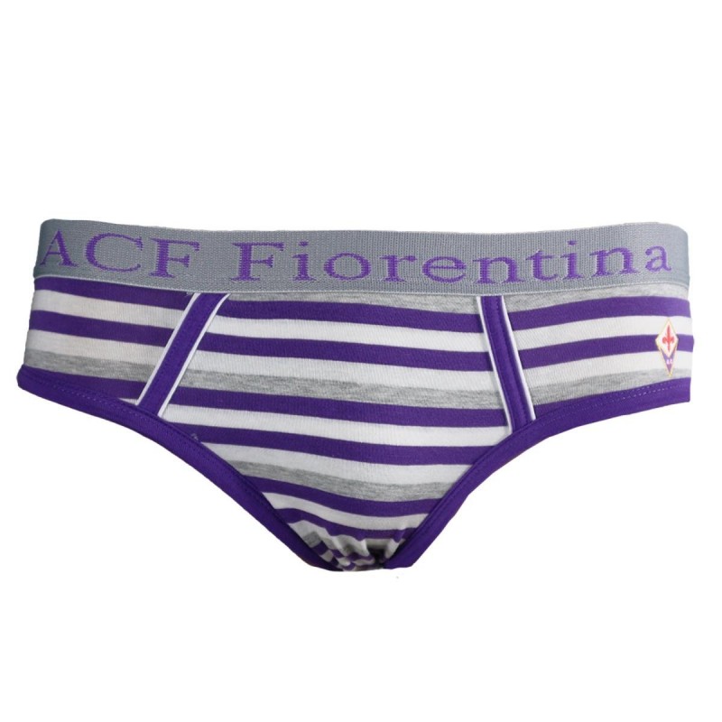 SLIP RIGATO VIOLA/GRIGIO BAMBINO FIORENTINA AMISTAD - 1