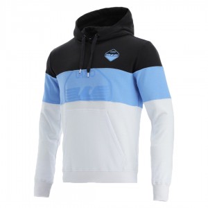 FELPA LAZIO FULL ZIP CON CAPPUCCIO NERA 2020/2021 MACRON - 1