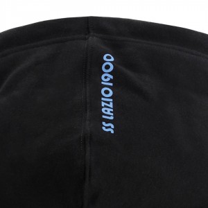 FELPA LAZIO FULL ZIP CON CAPPUCCIO NERA 2020/2021 MACRON - 3