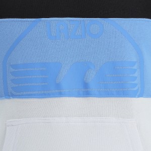 FELPA LAZIO FULL ZIP CON CAPPUCCIO NERA 2020/2021 MACRON - 4