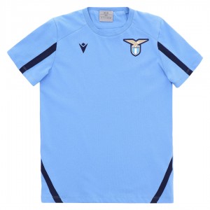 t-shirt celeste bambino ss lazio 2021/2022 MACRON - 1