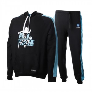 ssc napoli tuta homewear pigiama nero con cappuccio Homewear s.r.l. - 1