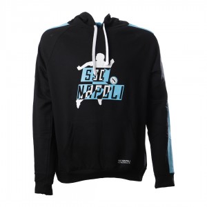 ssc napoli tuta homewear pigiama nero con cappuccio Homewear s.r.l. - 2