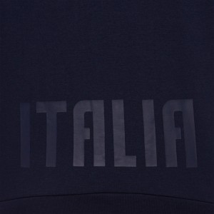FELPA COTONE CON CAPPUCCIO RUGBY FIR ITALIA MACRON - 5
