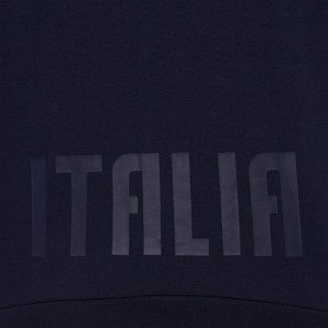 FELPA COTONE CON CAPPUCCIO RUGBY FIR ITALIA MACRON - 5