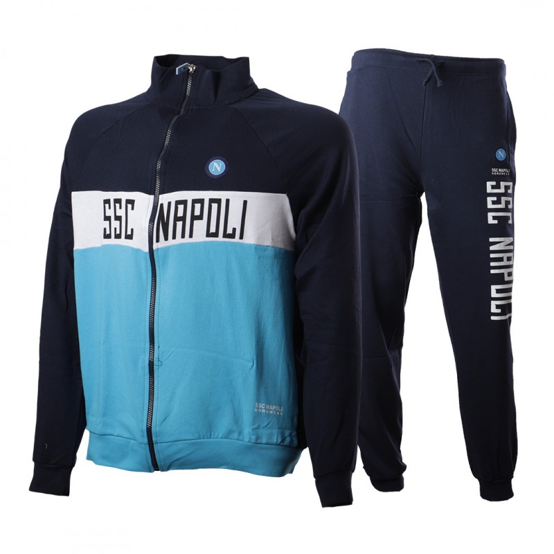 SSC Neapel EA7 Emporio Armani Heren Trainingsbroek EASSCN23T06-BLAUW