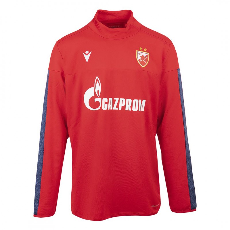 maglia allenamento mezza zip stella rossa 2019/2020 MACRON - 1