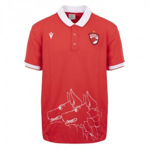 lions t-shirt bambino rossa 2019/2020 MACRON - 1