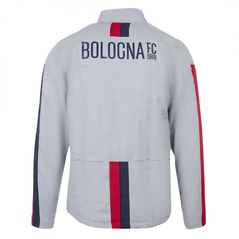 giacca training grigia antivento full zip bambino bologna 2019/2020 MACRON - 1