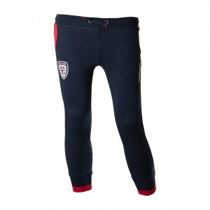 PANTALONE FELPATO NAVY CAGLIARI BAMBINO MACRON - 1