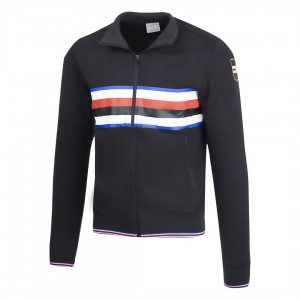 tuta felpata uc sampdoria full zip nera MACRON - 3