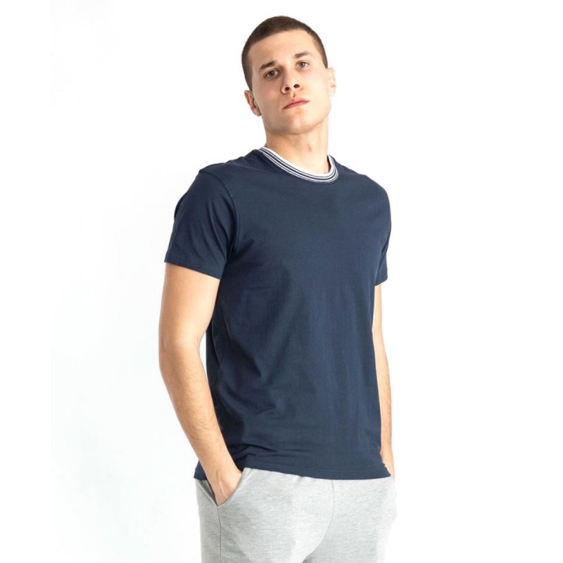 T-SHIRT GIROCOLLO NAVY EVERLAST EVERLAST - 1