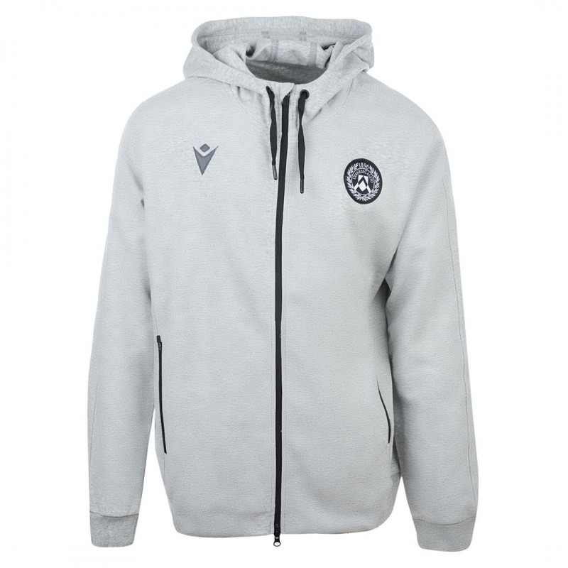 UDINESE SWEATSHIRT FULL ZIP HOODED JACKET MACRON - 1