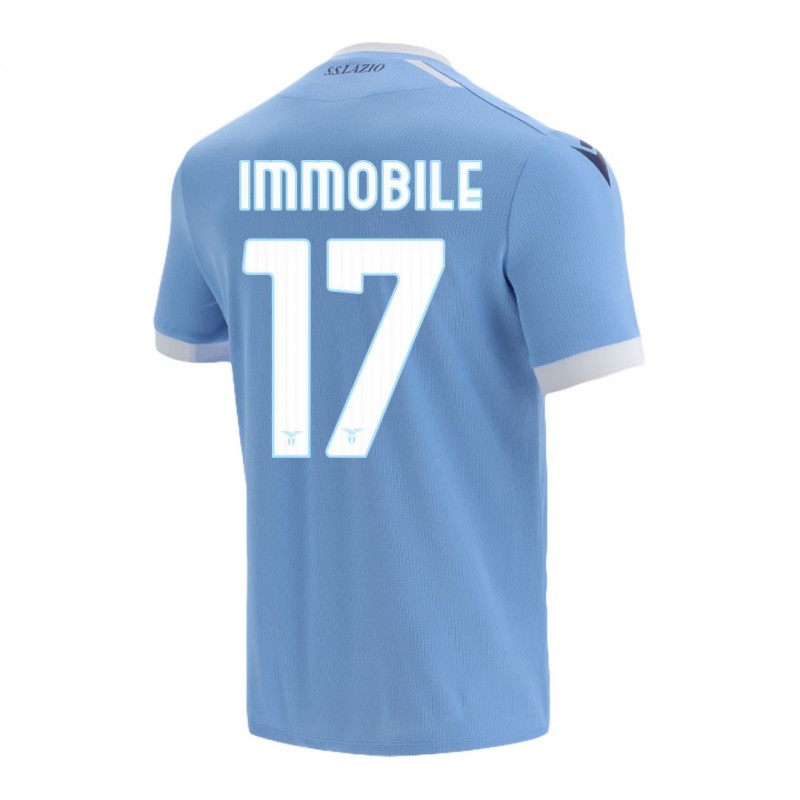 maglia ss lazio home 2021/2022 immobile 17 MACRON - 1