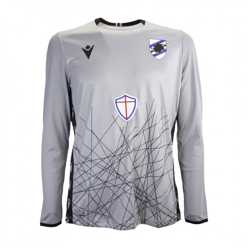 MAGLIA PORTIERE ML SAMPDORIA GRIGIA 2020/2021 MACRON - 1