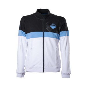 ss lazio boy's black and white full zip tracksuit 2021/2022 MACRON - 2