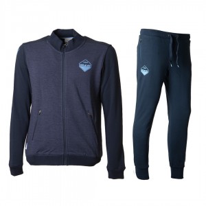 tuta ss lazio full zip navy antracite bambino 2019/2020 MACRON - 1