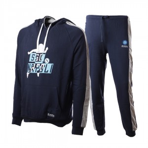 ssc napoli tuta homewear pigiama blu con cappuccio Homewear s.r.l. - 1