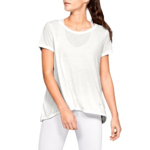 t-shirt donna bianca whisperlight under armour UNDER ARMOUR - 2