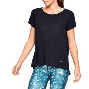 t-shirt donna nera whisperlight under armour UNDER ARMOUR - 2