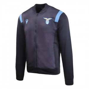 tuta full zip lazio nera MACRON - 3