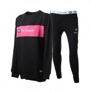 ssc napoli black and pink women's pyjama tracksuit Homewear s.r.l. - 1