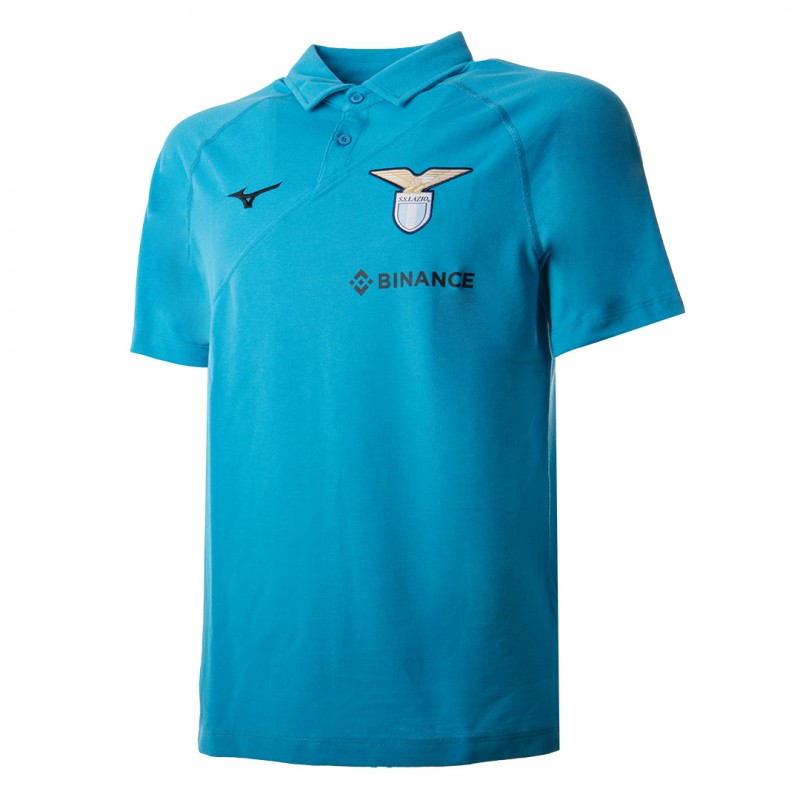 sky blue polo shirt ss lazio mizuno 2022/2023 MIZUNO - 1