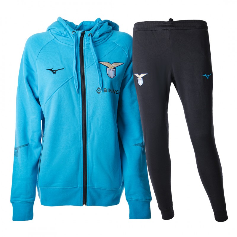 Tuta donna felpata celeste con cappuccio SS Lazio Mizuno 2022/2023 MIZUNO - 1