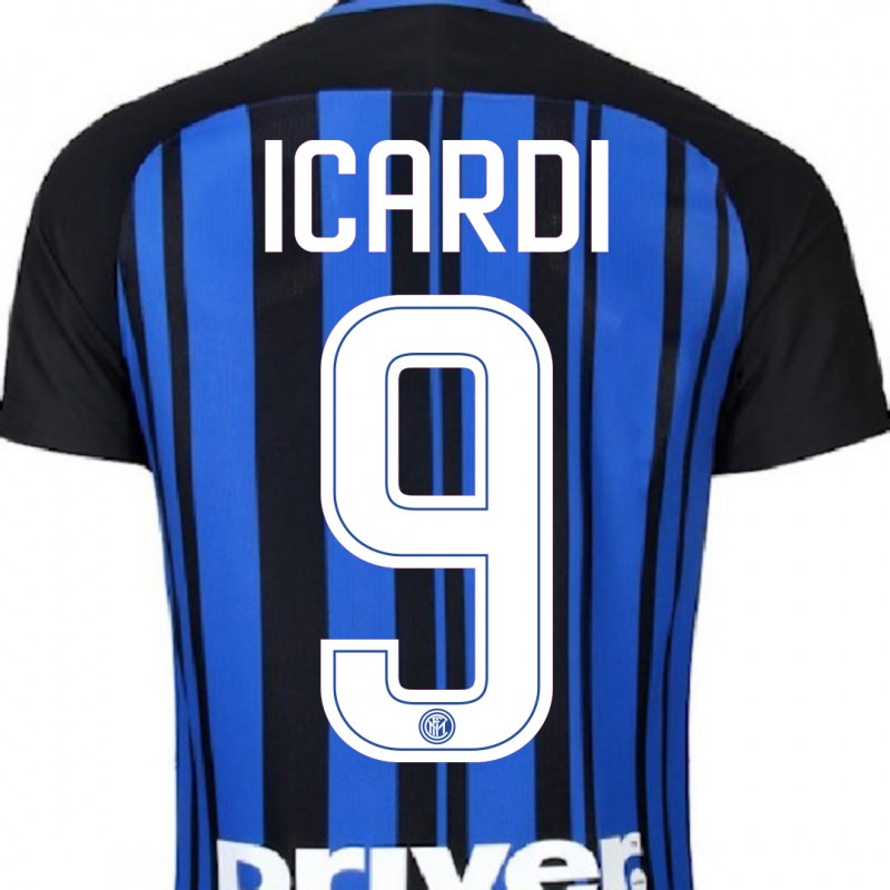 FC INTER KIT HOME BAMBINO 2017/2018 ICARDI 9 E PATCH SERIE A NIKE - 1