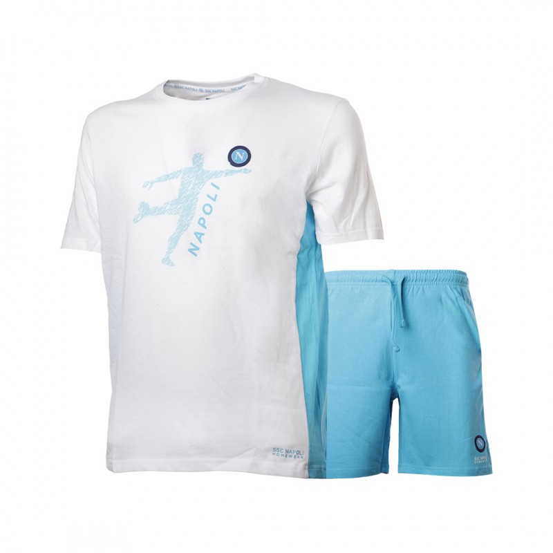ssc napoli blue and white summer suit Homewear s.r.l. - 1