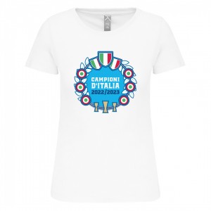 T-shirt bianca donna campioni GENERIC - 1