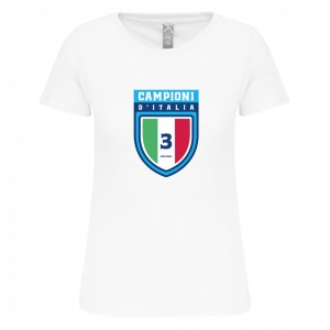 T-shirt bianca donna terzo scudetto GENERIC - 1