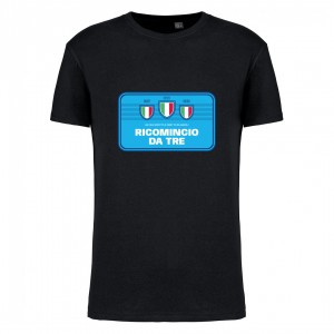 T-shirt ricomincio da tre nera uomo GENERIC - 1