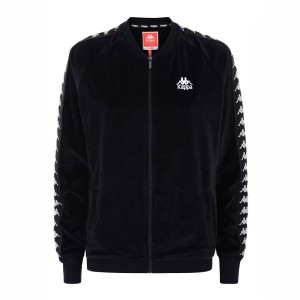 FELPA FULL ZIP NERA DONNA KAPPA Kappa - 1