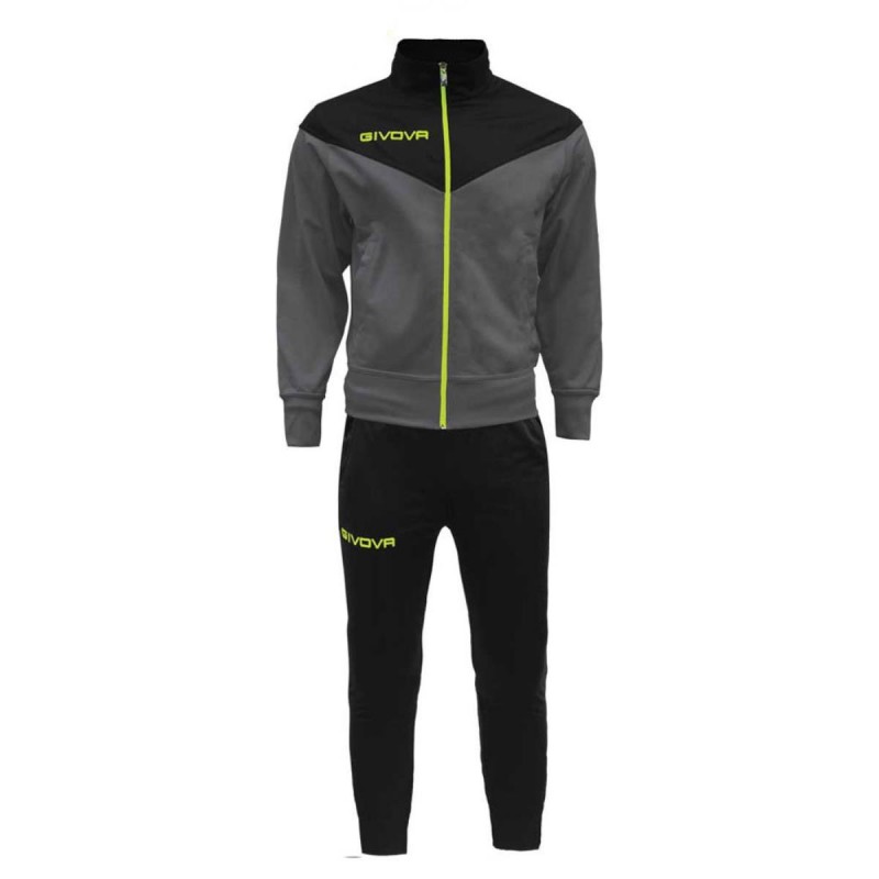 GIVOVA BLACK/JELLOW FLUO VENEZIA TRACKSUIT KIDS GIVOVA - 1