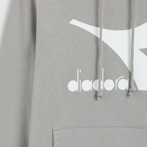 felpa grigia diadora hoodie DIADORA - 3