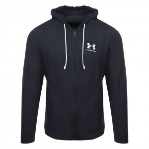 under armour black full zip rival terry suit with hood UNDER ARMOUR - 2