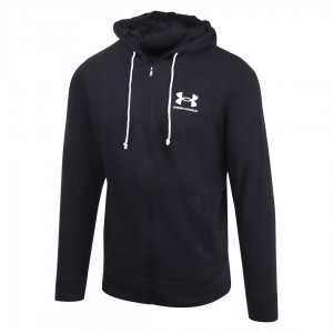 under armour black full zip rival terry suit with hood UNDER ARMOUR - 3