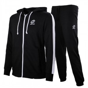 LOTTO FLEECE BLACK/GREY TRACKSUIT LOTTO - 1